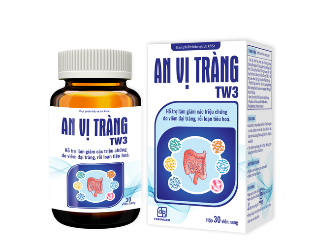 An Vị Tràng TW3 hỗ trợ giảm các triệu chứng do viêm đại tràng (Lọ 30 viên)