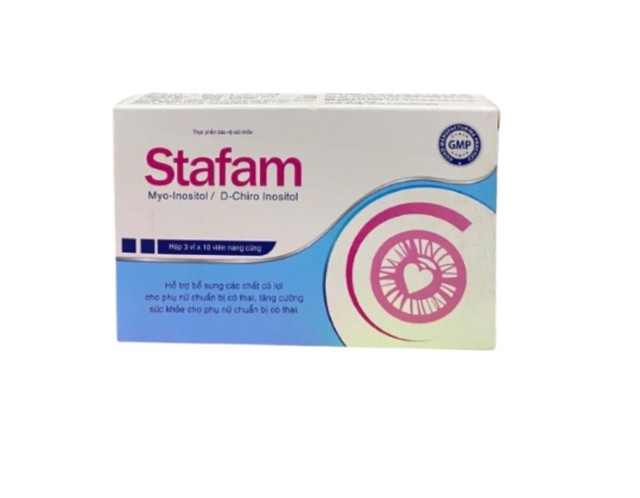 Viên uống Stafam hỗ trợ tăng khả năng thụ thai cho phụ nữ hộp 30 viên 