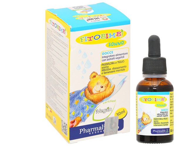 Siro Fitobimbi Sonno giúp bé ngủ ngon, sâu giấc (Hộp 1 chai 30ml)