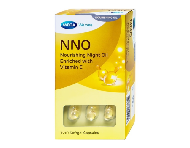 Dầu dưỡng da ban đêm NNO Nourishing Night Oil cung cấp các dưỡng chất cần thiết cho da (Hộp 3 vỉ x 10 viên)