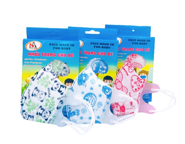 Khẩu trang Famapro face mart 5D for baby ngăn giọt bắn, vi khuẩn, khói bụi (Hộp 10 chiếc)