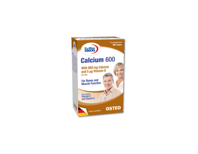 Viên uống Eurho vital Calcium 600 giúp xương chắc khỏe (Hộp 30 viên)