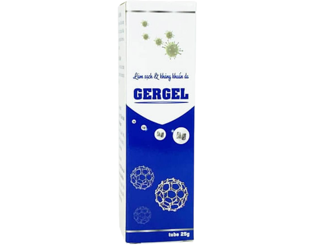 Gel bôi ngoài da Gergel giúp làm sạch và kháng khuẩn da (Tuýp 25g)