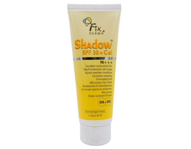 Kem chống nắng Fixderma Shadow SPF 30+ Gel bảo vệ da (Tuýp 75g)