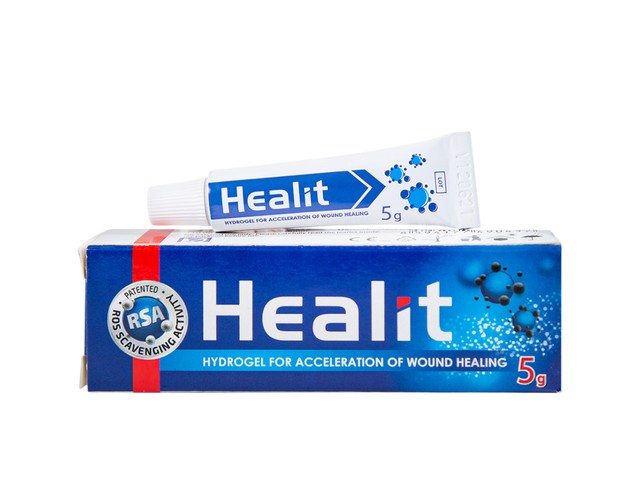 Gel Healit VH Pharma hỗ trợ điều trị vết thương hở cấp tính và mãn tính (Hộp 1 tuýp 5g)