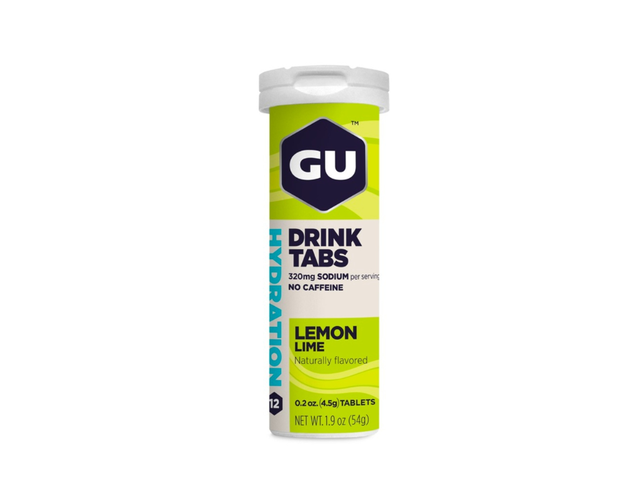 Viên sủi Gu Hydration Drink Lemon Lime bổ sung điện giải và năng lượng cho các hoạt động thể thao (Tuýp 12 viên)