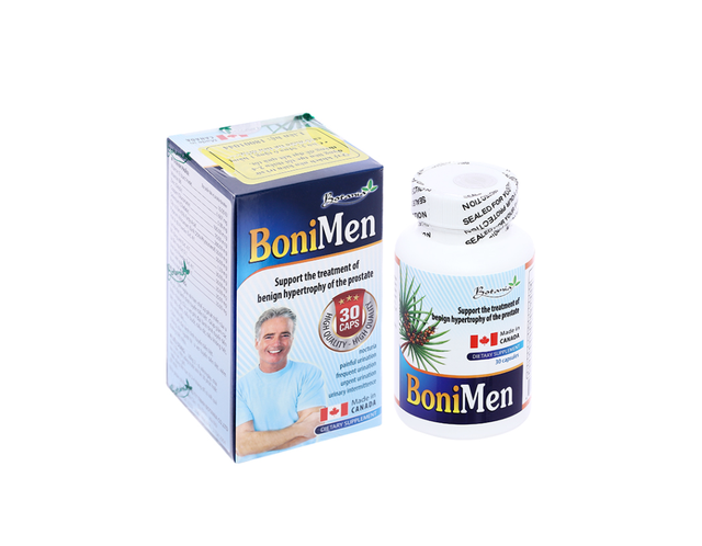 BoniMen hỗ trợ ngăn ngừa và hạn chế sự phát triển u xơ phì đại tuyến tiền liệt (Lọ 30 viên)