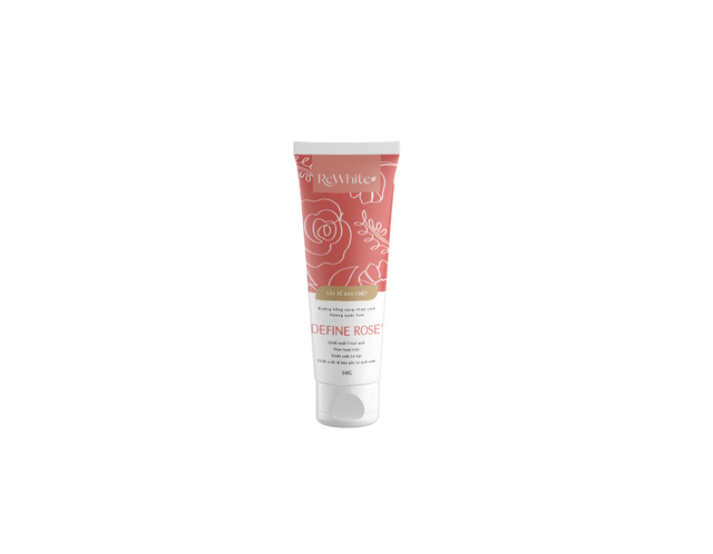 Gel Tẩy Tế Bào Chết Rewhitez Define Rose giúp dưỡng trắng hồng vùng da nhạy cảm hương nước hoa (tuýp 50g)