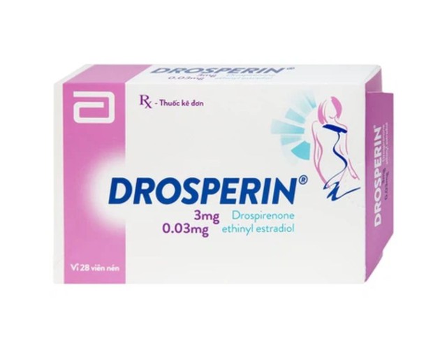 Thuốc tránh thai hằng ngày Drosperin Abbott (Hộp 1 vỉ x 28 viên)