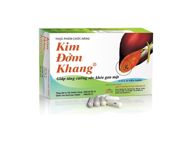 Kim Đởm Khang hỗ trợ điều trị sỏi mật, sỏi gan, thanh nhiệt lợi tiểu, mát gan và tăng cường chức năng gan (Hộp  3 vỉ x 10 viên)