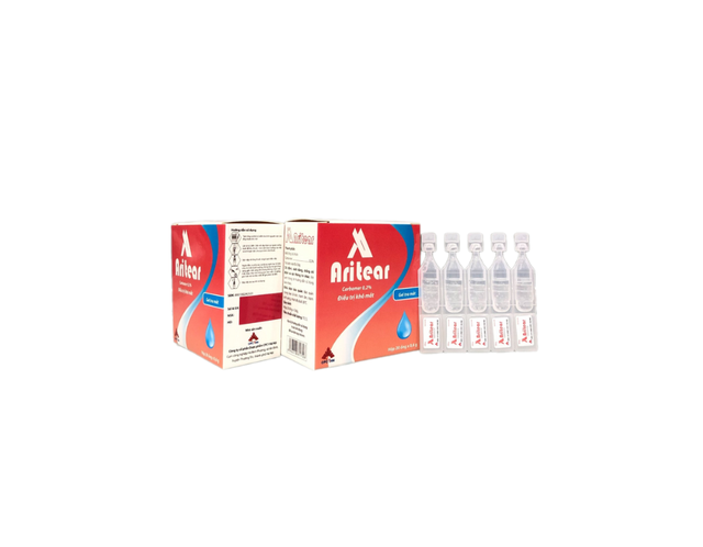   Gel tra mắt Aritear 0.2% điều trị khô mắt (Hộp 20 ống x 0,6g)