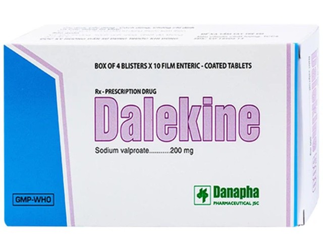 Thuốc Dalekine 200mg Tab Danapha điều trị động kinh (4 vỉ * 10 viên)