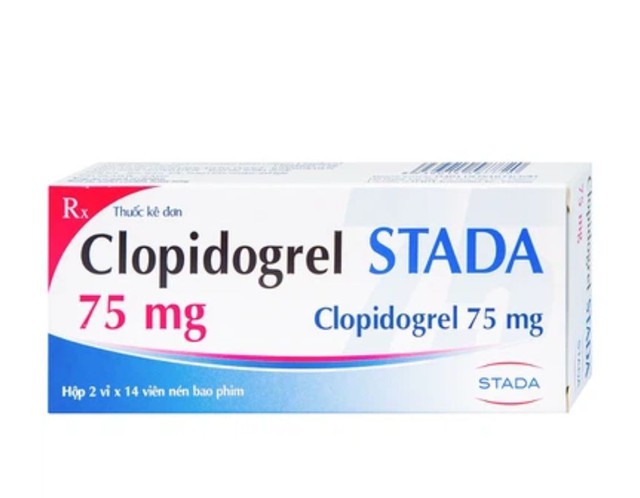 Thuốc Clopidogrel Stada 75mg dự phòng biến cố do huyết khối động mạch (Hộp 2 vỉ x 14 viên)