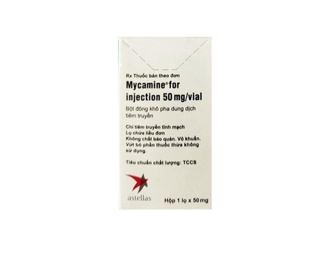 Bột pha dung dịch tiêm Mycamine For Injection 50mg/vial trị nấm Candida (Hộp 1 lọ)