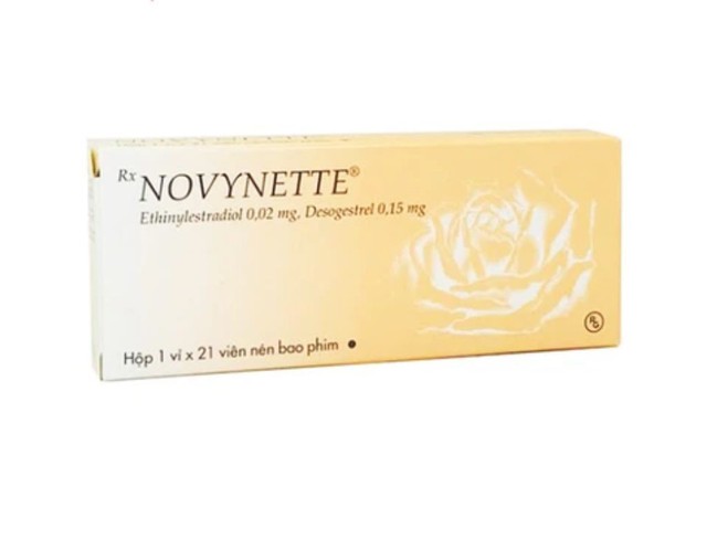 Thuốc Novynette Gedeon dùng ngừa thai (Hộp 1 vỉ x 21 viên)