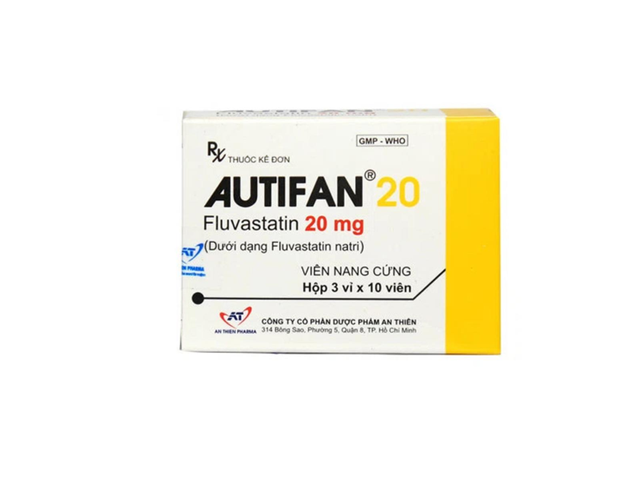Thuốc Autifan 20 An Thiên điều trị rối loạn lipid huyết (Hộp 3 vỉ x 10 viên)       