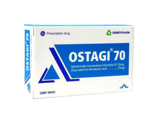 Thuốc Ostagi 70 Tab điều trị và dự phòng loãng xương ở phụ nữ mãn kinh (Hộp 1 vỉ x 2 viên)