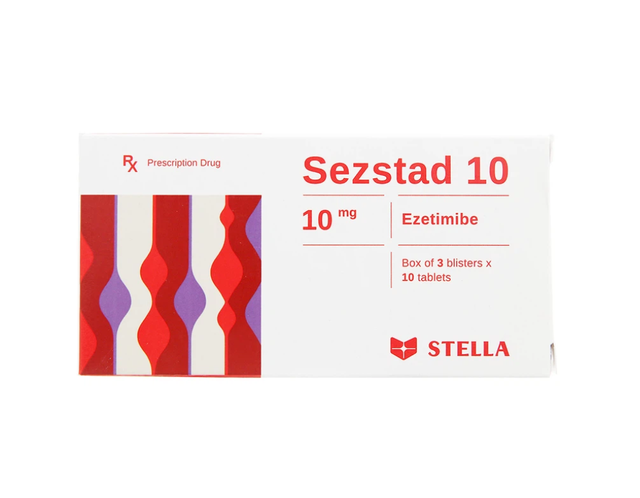 Thuốc Sezstad 10 Stada điều trị tăng cholesterol máu nguyên phát (Hộp 3 vỉ x 10 viên)