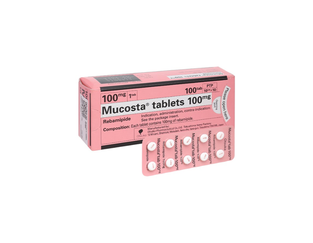 Thuốc Mucosta 100mg điều trị loét dạ dày (Hộp 10 vỉ x 10 viên)