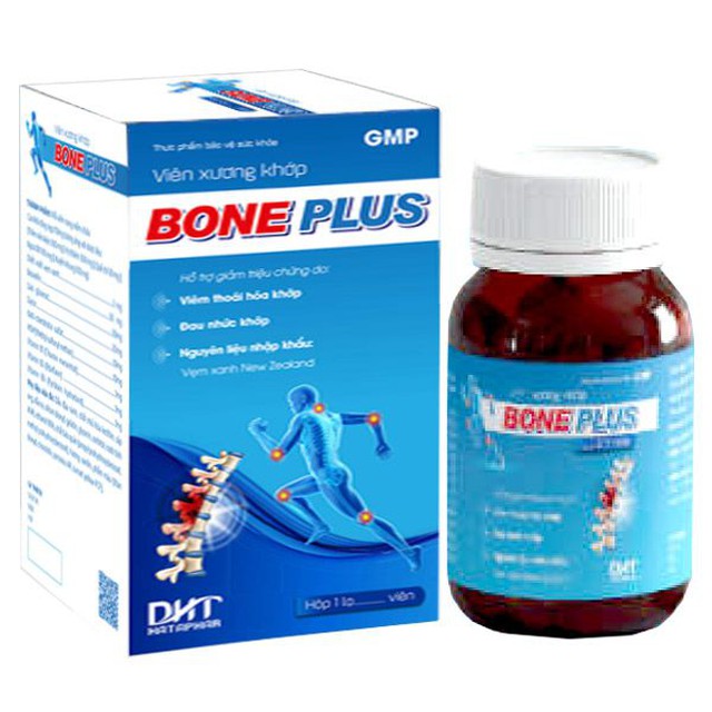 Viên xương khớp Bone Plus giúp lưu thông khí huyết (Hộp 1 lọ x 60 viên)