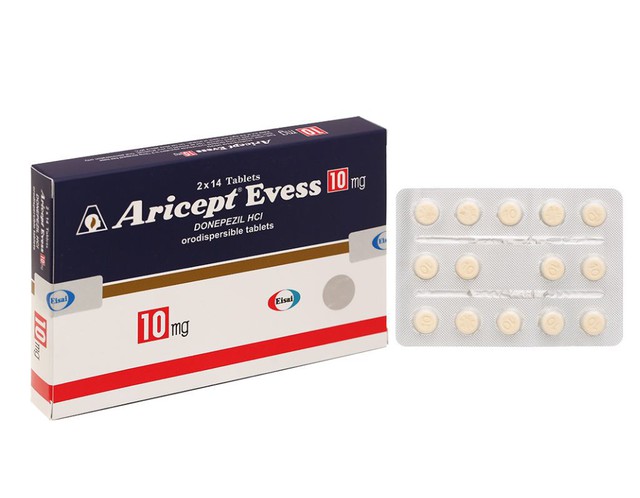 Thuốc Aricept Evess 10mg Eisai điều trị triệu chứng bệnh azheimer (2 vỉ x 14 viên)