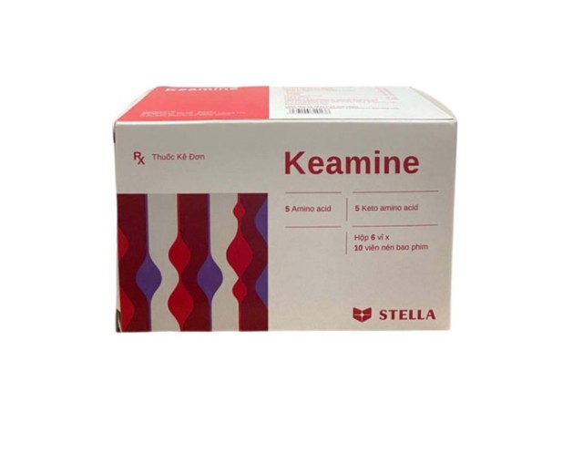 Viên nén Keamine Stella điều trị rối loạn chuyển hóa protein (Hộp 6 vỉ x 10 viên)