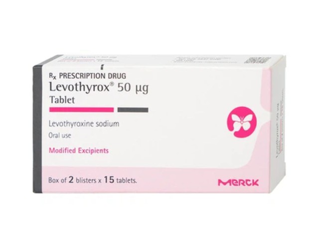Thuốc Levothyrox 50µg điều trị bướu giáp, suy giáp, ung thư giáp (Hộp 2 vỉ x 15 viên) 
