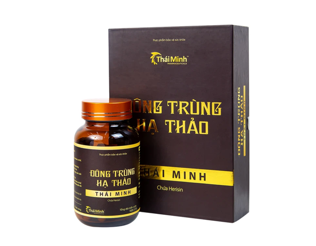 Viên uống bảo vệ sức khỏe Đông Trùng Hạ Thảo Thái Minh hỗ trợ bồi bổ, tăng cường sức khỏe, giảm mệt mỏi (Lọ 30 viên)