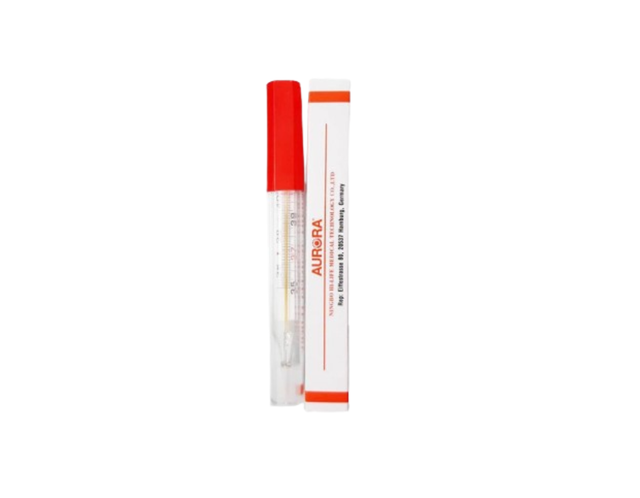 Nhiệt kế thủy ngân Aurora CRW-23 đo nhiệt độ cơ thể (Hộp 1 chiếc)