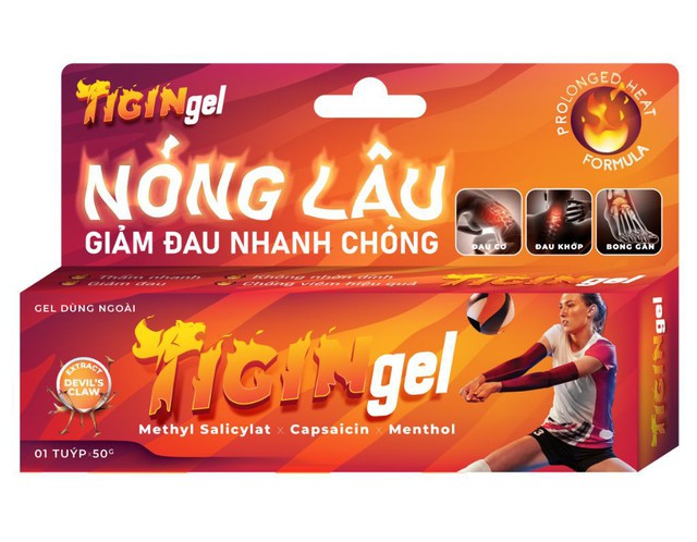 Gel bôi Tigin gel giảm đau xương khớp, nhức mỏi cơ (Hộp 1 tuýp 50g)