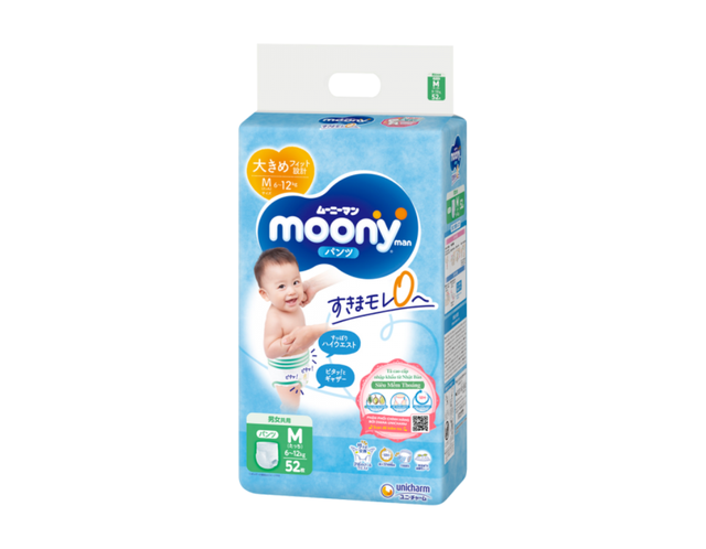 Tã quần Moony M dành cho bé 6-12 kg (52 miếng)