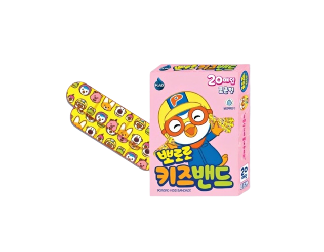 Băng Keo Cá Nhân In Hình Kids Brand 72x18mm bảo vệ vết thương (Hộp 20 miếng)