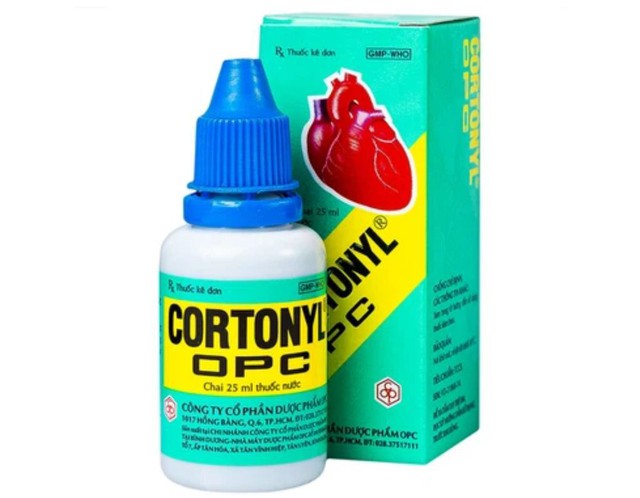 Thuốc nước Cortonyl OPC chỉ định trợ tim, ngất do suy tim, mất ngủ, lao lực (Lọ 25ml)
