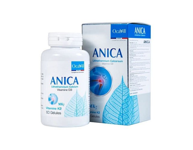 Anica Ocavill Cap bổ sung canxi, vitamin D3 giúp xuowngn chắc khỏe, tăng chiều cao (Hộp 60 viên)    