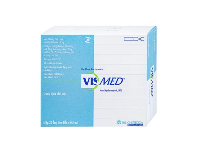 Thuốc nhỏ mắt Vismed TRB Chemedica điều trị khô mắt (20 ống x 0.3ml)