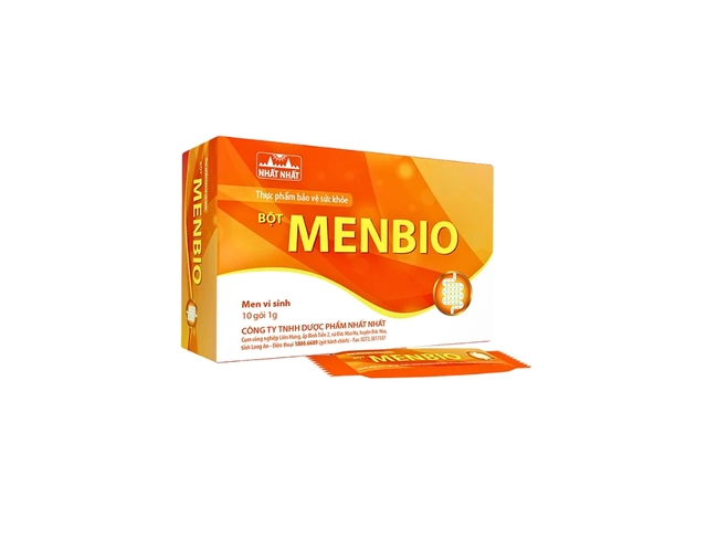 Bột Menbio Sac 1g bổ sung lợi khuẩn đưởng ruột, giảm rối loạn tiêu hóa (Hộp 10 gói)       