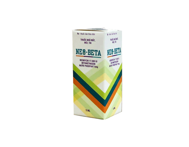 Thuốc nhỏ mắt, mũi, tai Neo-beta 28.000IU/8mg (Hộp 1 lọ 8ml)