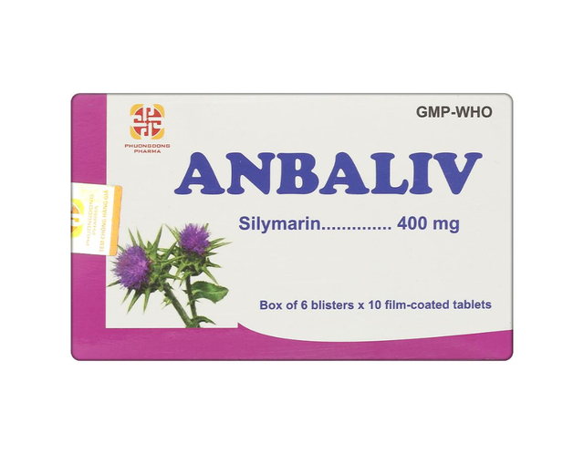 Thuốc Anbaliv hỗ trợ điều trị các bệnh về gan (Hộp 6 vỉ x 10 viên)