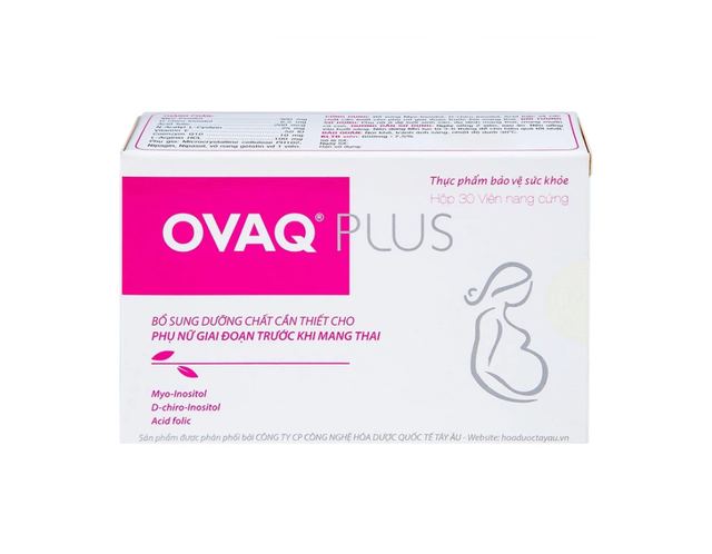 Viên uống OVAQ Plus TW Mediplantex bổ sung dinh dưỡng cho phụ nữ trước khi mang thai (Hộp 3 vỉ x 10 viên)
