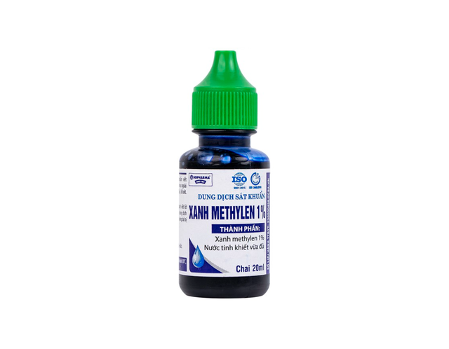 Dung dịch Methylen 1% Phương Nam dùng sát trùng ngoài da, điều trị chốc lở, viêm da (Lọ 20ml)