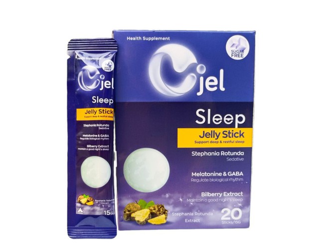 Thạch ăn liền Cjel Sleep giúp dễ ngủ, ngủ ngon giấc (Hộp 20 gói)