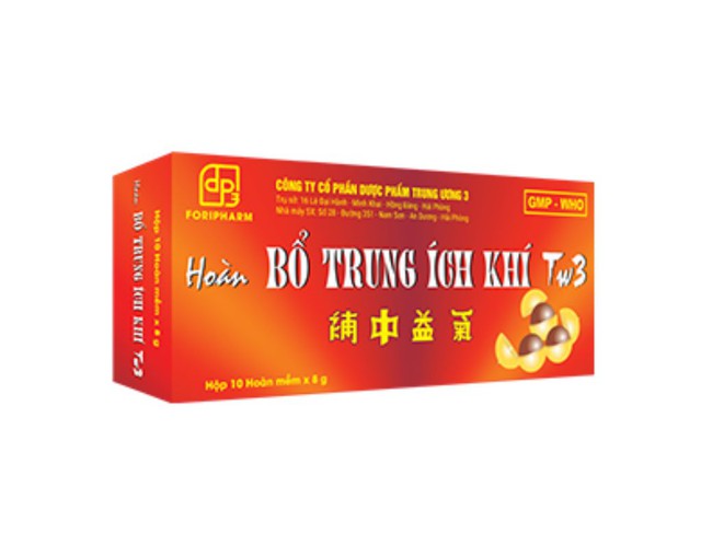 HOÀN BỔ TRUNG ÍCH KHÍ TW3 dùng trong trường hợp tỳ vị suy nhược, thân thể mỏi mệt