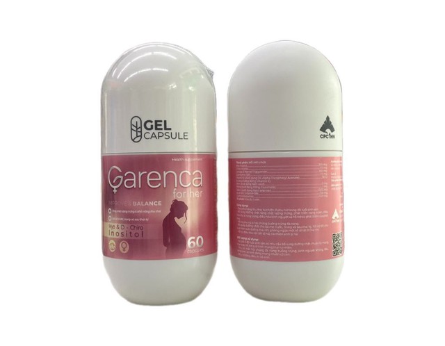 Garenca for her tăng khả năng thụ thai tự nhiên ở phụ nữ trong độ tuổi sinh sản (Lọ 60 viên)