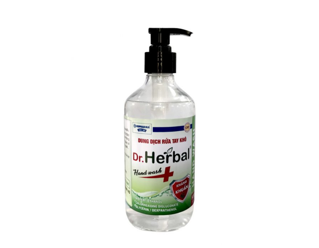 Dung dịch rửa tay khô Dr.Herbal kháng khuẩn làm sạch da, duy trì độ ẩm của da (Chai 500ml )