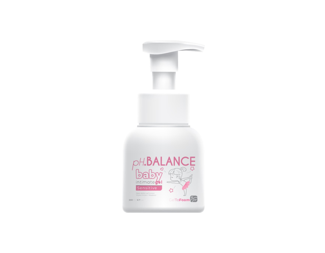 Gel bọt pH.Balance baby intimate vệ sinh vùng kín cho bé (Chai 200ml)