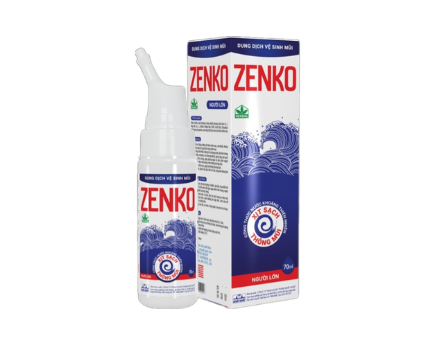 Xịt mũi Zenko Spray (Người lớn) giúp tăng cường sức khỏe niêm mạc mũi (Lọ 70ml)
