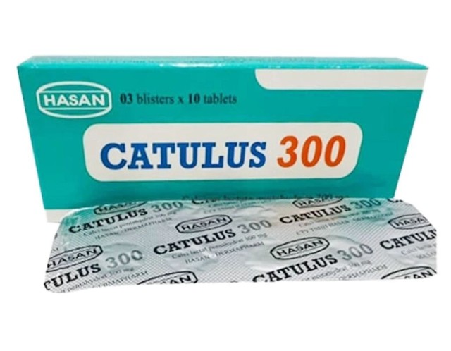Thuốc Catulus 300mg Hasan Tab trị chứng loãng xương (3 vỉ * 10 viên)