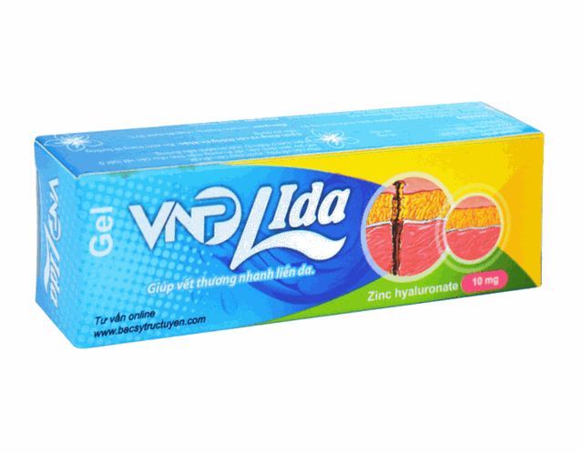 Gel VNP Lida giúp liền vết thương nhanh liền da (tuýp 10g)