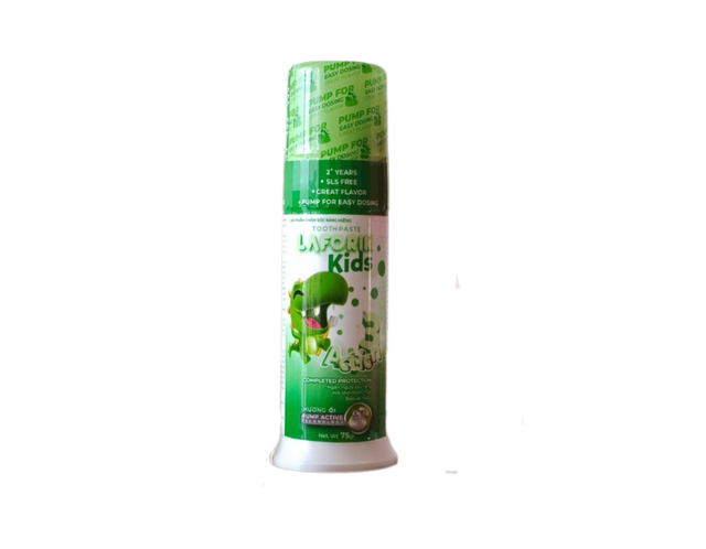 Kem đánh răng Laforin Kids ngừa sâu răng cho bé từ 2 tuổi vị ổi (Chai 75g)