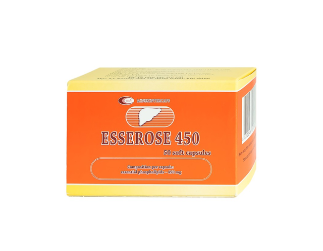 Thuốc Esserose 450 cải thiện các triệu chứng bệnh lý gan (Hộp 5 vỉ x 10 viên)